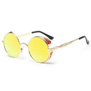 Retro Carved Round Sunglasses