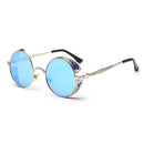 Retro Carved Round Sunglasses