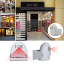 5301 Wireless Infrared Motion Sensor Welcome Alarm Intelligent Greeting Warning Doorbell, IR Distance: 10m(White)