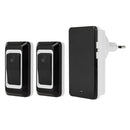 SAFUL K108 Waterproof Wireless Smart Doorbell, Dual Transmitter One Receiver, EU Plug