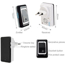 SAFUL K108 Waterproof Wireless Smart Doorbell, Dual Transmitter One Receiver, EU Plug