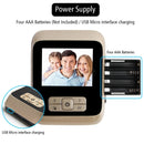 M530 3.0 inch TFT Display 3.0MP Camera Video Digital Door Viewer, Support TF Card (32GB Max) & Infrared Night Vision (White)