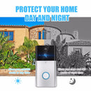 VESAFE HD 720P Security Camera Smart WiFi Video Doorbell Intercom, Support TF Card & Infrared Night Vision & Motion Detection App for IOS and Android(With Ding Dong/Chime)(Silver)