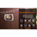 DD1 Smart Electronic Cat Eye Camera Doorbell with 2.8 inch LCD Screen, Support Infrared Night Vision(Silver)
