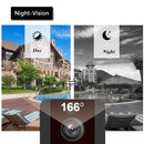 EKEN V7 1080P Wireless WiFi Smart Video Doorbell, Support Motion Detection & Infrared Night Vision & Two-way Voice, Package 3: Doorbell + Dual Slots Battery Charger + Chime(Black)