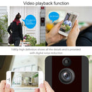 EKEN V7 1080P Wireless WiFi Smart Video Doorbell, Support Motion Detection & Infrared Night Vision & Two-way Voice, Package 3: Doorbell + Dual Slots Battery Charger + Chime(Black)