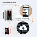EKEN V7 1080P Wireless WiFi Smart Video Doorbell, Support Motion Detection & Infrared Night Vision & Two-way Voice, Package 3: Doorbell + Dual Slots Battery Charger + Chime(Black)