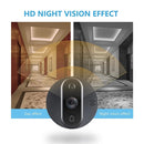 R9 4.3 inch WiFi Smart Video Visual Electronic Peephole Doorbell (Black)