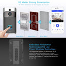 M3 720P Smart WIFI Ultra Low Power Video Visual Doorbell With Ding Dong Version, US Plug(Black)