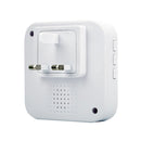 P6 110dB Wireless IP55 Waterproof Low Power Consumption WiFi Doing-dong Doorbell Receiver, Receiver Distance: 300m, UK Plug(White)