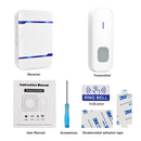 P7 110dB Wireless IP55 Waterproof Low Power Consumption WiFi Doorbell Receiver with Night Light , 53 Music Options, Receiver Distance: 300m (White)