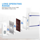 P7 110dB Wireless IP55 Waterproof Low Power Consumption WiFi Doorbell Receiver with Night Light , 53 Music Options, Receiver Distance: 300m (White)