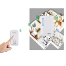 VOYE V015F Home Music Remote Control Wireless Doorbell with 38 Polyphony Sounds (White)