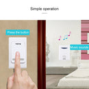 VOYE V006B Home Music Remote Control Wireless Doorbell with 38 Polyphony Sounds (White)