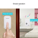 VOYE V022F Home Music Remote Control Wireless Doorbell with 38 Polyphony Sounds (White)