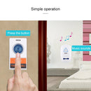 VOYE V025A Home Music Remote Control Wireless Doorbell with 38 Polyphony Sounds, US Plug (White)