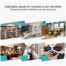 CMF1188 Home Music Remote Control Wireless Doorbell with 38 Ringtones & Colorful Flashing Lights + Ringtones / Ringtones / Colorful Flashing Lights 3-Modes (White)