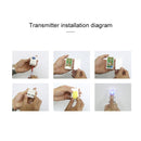 CMF1188 Home Music Remote Control Wireless Doorbell with 38 Ringtones & Colorful Flashing Lights + Ringtones / Ringtones / Colorful Flashing Lights 3-Modes (White)