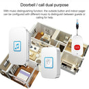CACAZI C86 Wireless SOS Pager Doorbell Old man Child Emergency Alarm Remote Call Bell, EU Plug(White)