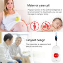 CACAZI C86 Wireless SOS Pager Doorbell Old man Child Emergency Alarm Remote Call Bell, US Plug(Black)
