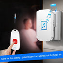 CACAZI C86 Wireless SOS Pager Doorbell Old man Child Emergency Alarm Remote Call Bell, US Plug(Black)