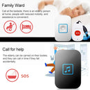 CACAZI C86 Wireless SOS Pager Doorbell Old man Child Emergency Alarm Remote Call Bell, US Plug(White)