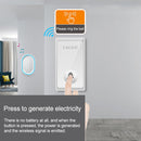 CACAZI FA80 1 Button 5 Receivers Home Call Bell Self-powered Wireless Doorbell, UK Plug(White)