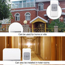 CACAZI A9 1 Button 5 Receivers Smart Home Wireless Remote Control Music Door Bell, EU Plug(Black)