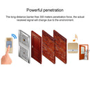 CACAZI A9 1 Button 5 Receivers Smart Home Wireless Remote Control Music Door Bell, EU Plug(White)