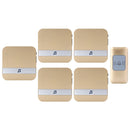 CACAZI A9 1 Button 5 Receivers Smart Home Wireless Remote Control Music Door Bell, US Plug(Gold)