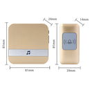 CACAZI A9 1 Button 5 Receivers Smart Home Wireless Remote Control Music Door Bell, US Plug(White)