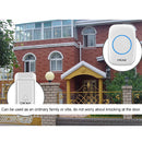 CACAZI A10G One Button Three Receivers Self-Powered Wireless Home Cordless Bell, US Plug(White)