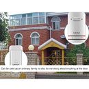 CACAZI V027G One Button Three Receivers Self-Powered Wireless Home Kinetic Electronic Doorbell, EU Plug
