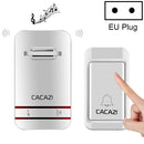 CACAZI V027G One Button One Receivers Self-Powered Wireless Home Kinetic Electronic Doorbell, EU Plug
