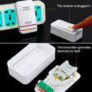 CACAZI V027G One Button One Receivers Self-Powered Wireless Home Kinetic Electronic Doorbell, EU Plug