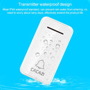 CACAZI FA8 One Button Three Receivers Self-Powered Smart Home Wireless Doorbell, EU Plug(White)