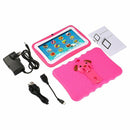 768 Kids Education Tablet PC, 7.0 inch, 1GB+8GB, Android 4.4 Allwinner A33 Quad Core Cortex A7, Support WiFi / TF Card / G-sensor, with Holder Silicone Case(Blue)