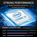 CENAVA F158G Notebook, 15.6 inch, 8GB+512GB, Windows 10 Intel Core i7-6500U Dual Core 2.5-3.1GHz, Support TF Card & Bluetooth & WiFi & Micro HDMI, US/EU Plug(Silver)