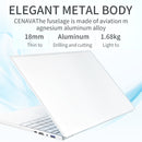 CENAVA F158G Notebook, 15.6 inch, 8GB+512GB, Windows 10 Intel Celeron J4105 Quad Core 1.5-2.5 GHz, Support TF Card & Bluetooth & WiFi & Micro HDMI, US/EU Plug(Silver)