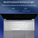 HONGSAMDE F158G Notebook, 15.6 inch, 8GB+128GB, Windows 10 Intel Core i3-6157U Dual Core Up to 2.40 GHz, Support TF Card & Bluetooth & WiFi & Micro HDMI, US Plug(Silver)