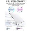HONGSAMDE F158G Notebook, 15.6 inch, 8GB+512GB, Windows 10 Intel Core i3-6157U Dual Core Up to 2.40 GHz, Support TF Card & Bluetooth & WiFi & Micro HDMI, US Plug(Silver)