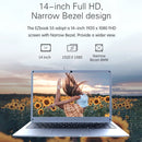 Jumper EZbook S5 Laptop, 14.0 inch, 12GB+128GB, Windows 11 Intel Celeron N4000 / N3350 / N4020 Random CPU Delivery, Support TF Card & Bluetooth & Dual WiFi & Mini HDMI(Space Grey)