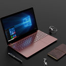 F152 Ultra-thin Notebook, 15.6 inch, 12GB+256GB, Fingerprint Unlock, Windows 10 Intel Celeron J4125 Quad Core, Support TF Card & Bluetooth & WiFi & HDMI, US Plug (Rose Gold)