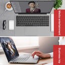 HONGSAMDE HSD1410 Laptop, 14 inch, 8GB+256GB, Windows 10 OS, Intel Celeron J3455 Quad Core up to 2.3GHz, Support TF Card & Bluetooth & WiFi & HDMI, US Plug(Silver Grey)