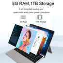 HSD1230 2 in 1 Tablet PC, 12.3 inch, 8GB+1TB, Windows11 Intel Celeron N4125 Quad Core 2.0-2.7GHz, with Keyboard, Support Bluetooth & WiFi & TF Card, US Plug