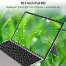 HSD1230 2 in 1 Tablet PC, 12.3 inch, 8GB+1TB, Windows11 Intel Celeron N4125 Quad Core 2.0-2.7GHz, with Keyboard, Support Bluetooth & WiFi & TF Card, US Plug