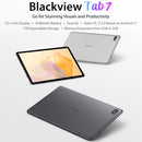 [HK Warehouse] Blackview Tab 7, 10.1 inch, 3GB+32GB, Android 11 Unisoc T310 Quad Core, Support Dual SIM & WiFi & Bluetooth, Network: 4G, Global Version with Google Play, EU Plug(Silver)