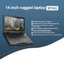 CENAVA W14G Rugged Laptop, 14 inch, 16GB+256GB, IP67 Waterproof Shockproof Dustproof, Windows10 Intel Core i7-8550U Quad Core, Support Fingerprint Login/GPS/WiFi/BT(Black)