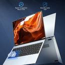 F22 Laptop, 13.5 inch, 8GB+128GB, Fingerprint Unlock, Windows 10 OS, Intel Core i3-1005G1 Dual Core 1.2-3.4Ghz, 2K Full HD Srceen, Support TF Card & Bluetooth & WiFi, US Plug (Grey)