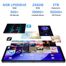 HEADWOLF Hpad2 4G LTE, 10.95 inch, 8GB+256GB, Android 11 Unisoc T618 Octa Core up to 2.0GHz, Support Dual SIM & WiFi & Bluetooth, Global Version with Google Play, US Plug(Space Grey)